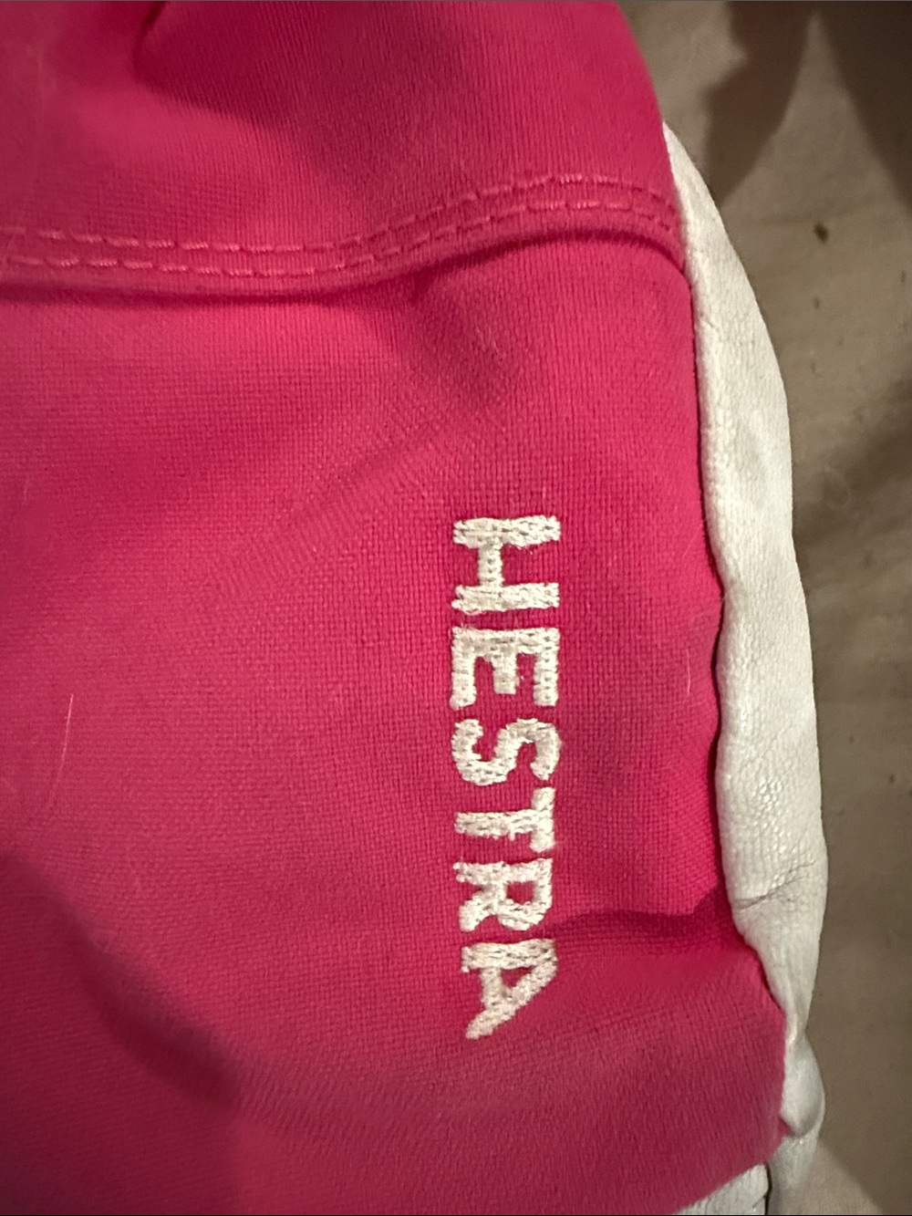 Hestra Kids Mittens in Pink and Silver - Picture 3 of 13
